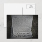 HP Lovecraft - Stelle für die Bereitstellung eines Postkarte (Vorne/Hinten)