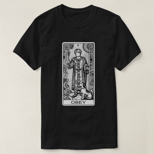 HP Lovecraft Style THE FOOL TAROT KARTEN TEE  (Design vorne)