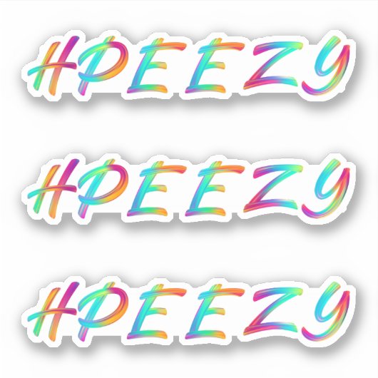 HPEEZY Vinyl Stickers Aufkleber (Vorderseite)