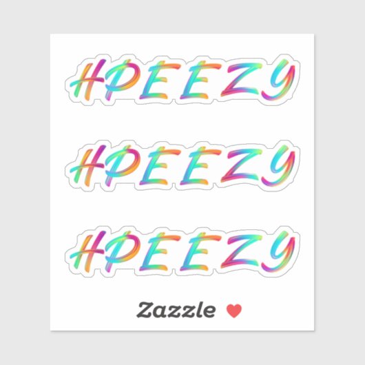 HPEEZY Vinyl Stickers Aufkleber (Blatt)