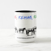 HPF Rescue, Rehab, Rehome Color Lined Coffee Tasse (Zentrum)
