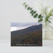 HPIM0118, NC Off the Blue Ridge Parkway! Postkarte (Stehend Vorderseite)