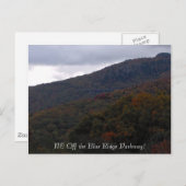 HPIM0118, NC Off the Blue Ridge Parkway! Postkarte (Vorne/Hinten)
