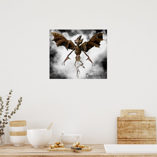 HPL's Byakhee Poster (Küche)