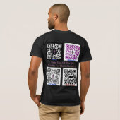 HPM QR-Code-Shirt T-Shirt (Schwarz voll)