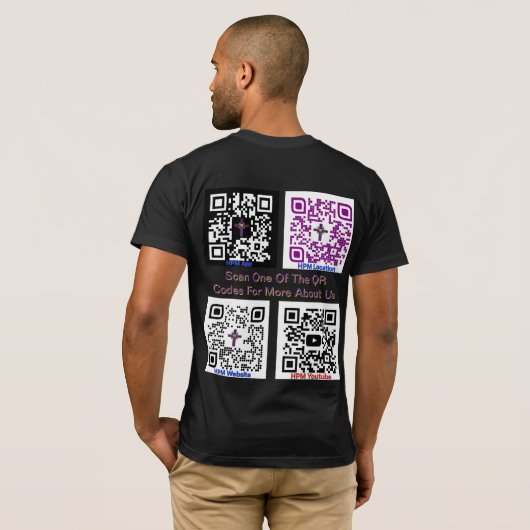 HPM QR-Code-Shirt T-Shirt (Schwarz voll)