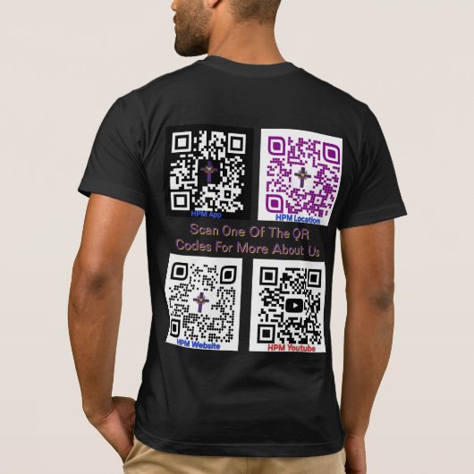 HPM QR-Code-Shirt T-Shirt (Rückseite)