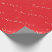 Hppy Valentine's Day gift wrapping Geschenkpapier (Ecke)