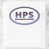 HPS OVALER AUFKLEBER (Tasche)