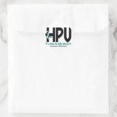 HPV-Bewusstsein 1 Runder Aufkleber (Tasche)