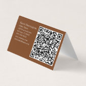 HQ-Code Retro Falted Business Card Mitte Jahrhunde Visitenkarten (Rückseite)
