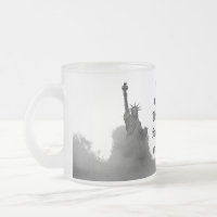 HQ mattierte Tasse Freiheitsstatue aus Nebel