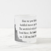 HQ mattierte Tasse Freiheitsstatue aus Nebel (Mittel)