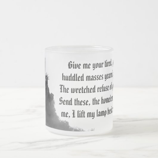 HQ mattierte Tasse Freiheitsstatue aus Nebel (Mittel)