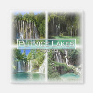 HR0033 Europa, Kroatien, Plitvice Lakes N.P. Kühls Magnet