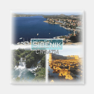 HR0036 Europa, Kroatien, Sibenik, Kühlschrank Magnet