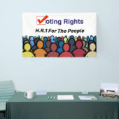 HR1 Stimmrecht für das Volk Gesetz Banner (Messeveranstaltung)