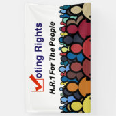 HR1 Stimmrecht für das Volk Gesetz Banner (Vertikal)