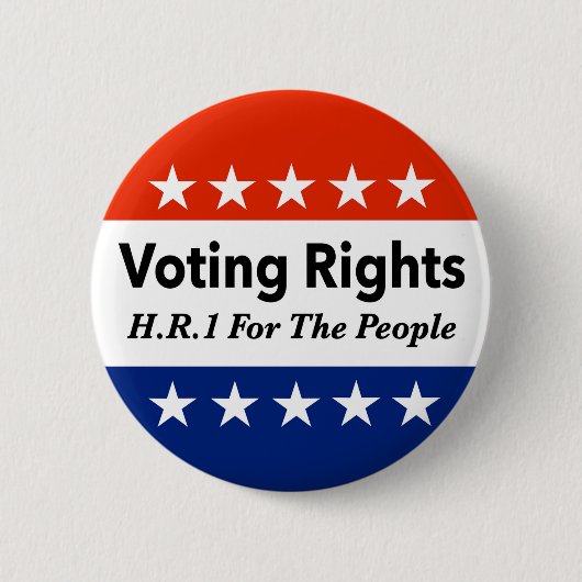 HR1 Stimmrecht für das Volk Gesetz Button (Vorderseite)