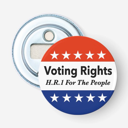 HR1 Stimmrecht für das Volk Gesetz Flaschenöffner (Vorderseite)