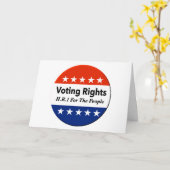 HR1 Stimmrecht für das Volk Gesetz Karte (Gelbe Blume)