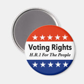 HR1 Stimmrecht für das Volk Gesetz Magnet (Vorderseite/Rückseite)