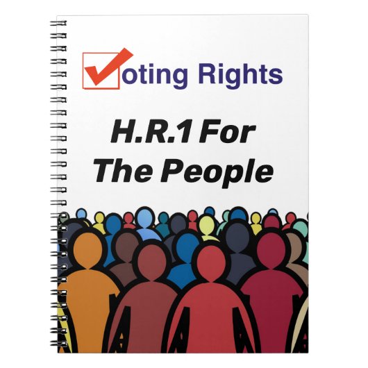 HR1 Stimmrecht für das Volk Gesetz Notizblock (Vorderseite)