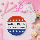 HR1 Stimmrecht für das Volk Gesetz Pappteller (Party)