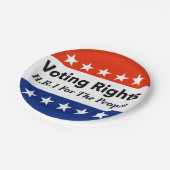 HR1 Stimmrecht für das Volk Gesetz Pappteller (Schrägansicht)