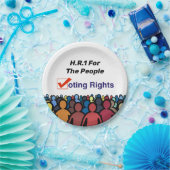 HR1 Stimmrecht für das Volk Gesetz Pappteller (Party)