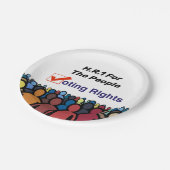 HR1 Stimmrecht für das Volk Gesetz Pappteller (Schrägansicht)