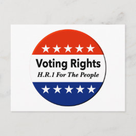 HR1 Stimmrecht für das Volk Gesetz Postkarte