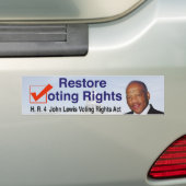 HR4 John Lewis Voting Rights Act Autoaufkleber (Auf Auto)