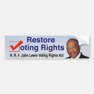 HR4 John Lewis Voting Rights Act Autoaufkleber