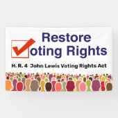 HR4 John Lewis Voting Rights Act Banner (Horizontal)