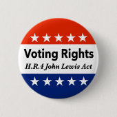 HR4 John Lewis Voting Rights Act Button (Vorderseite)