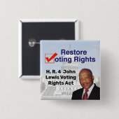 HR4 John Lewis Voting Rights Act Button (Vorne & Hinten)