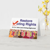 HR4 John Lewis Voting Rights Act Karte (Gelbe Blume)
