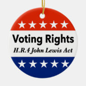 HR4 John Lewis Voting Rights Act Keramik Ornament (Vorne)