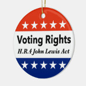 HR4 John Lewis Voting Rights Act Keramik Ornament (Links)