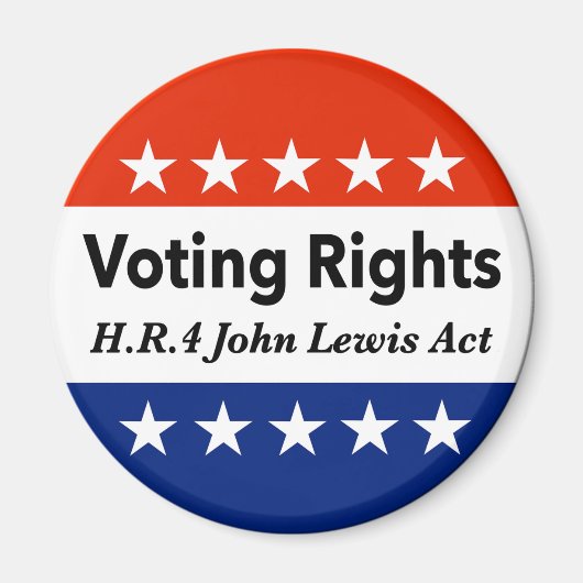HR4 John Lewis Voting Rights Act Magnet (Vorne)