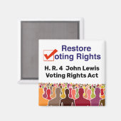 HR4 John Lewis Voting Rights Act Magnet (Vorderseite/Rückseite)
