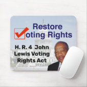 HR4 John Lewis Voting Rights Act Mousepad (Mit Mouse)