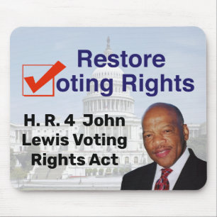 HR4 John Lewis Voting Rights Act Mousepad