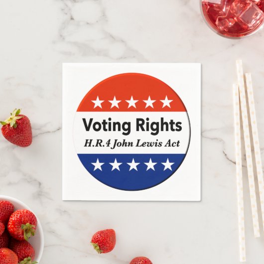 HR4 John Lewis Voting Rights Act Serviette (Beispiel)