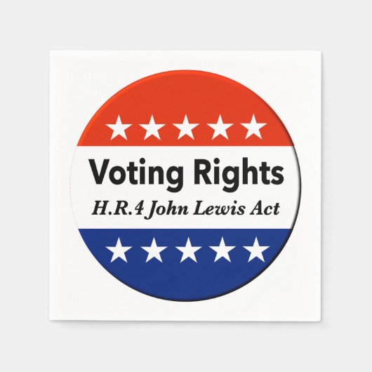 HR4 John Lewis Voting Rights Act Serviette (Vorderseite)