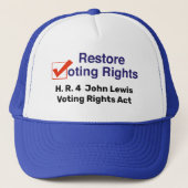HR4 John Lewis Voting Rights Act Truckerkappe (Vorderseite)