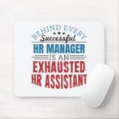 HR Assistant Funny Quote Human Resources Mousepad (Mit Mouse)