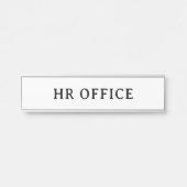 HR-BÜRO | Professionelles modernes Türschild (Vorderseite )