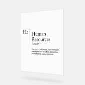 HR Definition-Wörterbuch Acrylschild (Winkel)